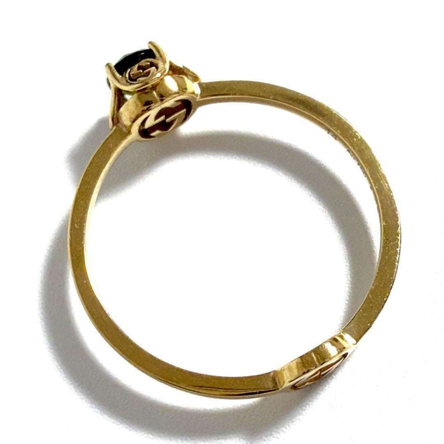 Gucci Women's and Men's Rings Tourmaline K18 Yellow Gold