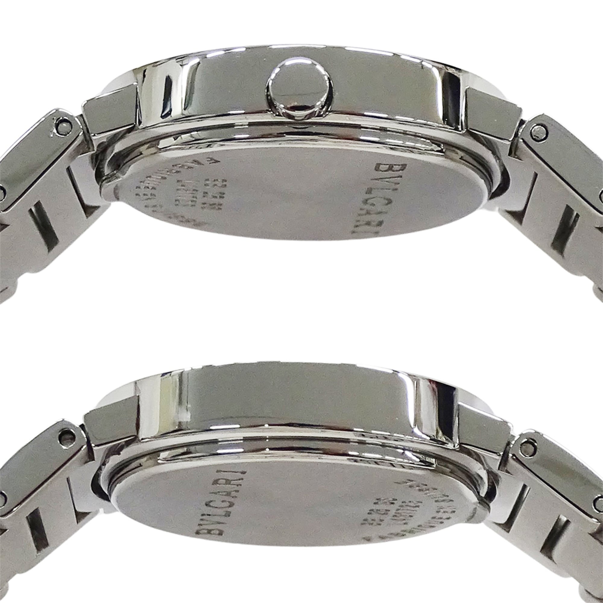 Bulgari BVLGARI Women's Watch, Brand: Date Quartz QZ Stainless Steel SS BB26SS Silver White — Good