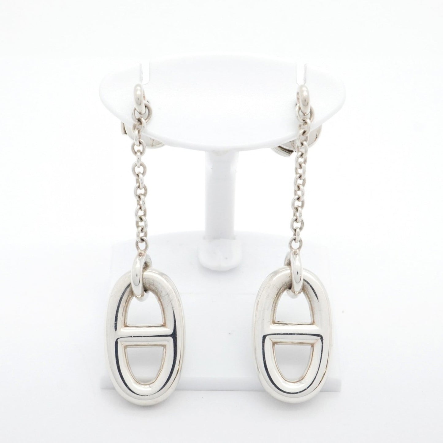 Hermes Chaine d'Ancre Farandole Earrings, 925 Sterling Silver, Women's, P1859230