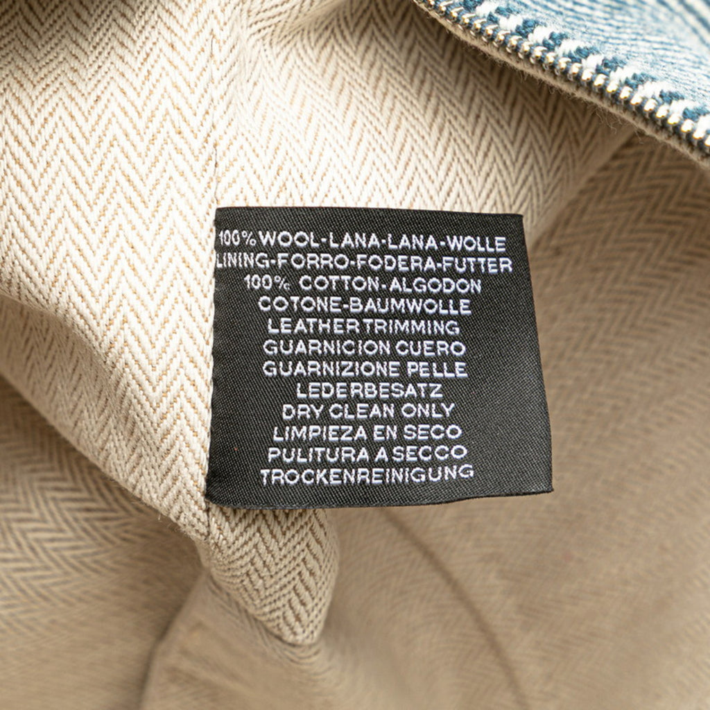 Hermès Bride A Black PM Handbag Pouch Navy Khaki Toile Officier Women's HERMES