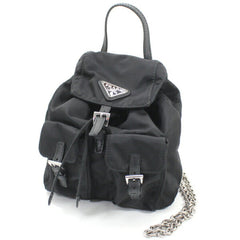 Prada PRADA Shoulder Bag Mini Backpack Nylon Black 1BH029 Women's NERO KM2805 — Like New