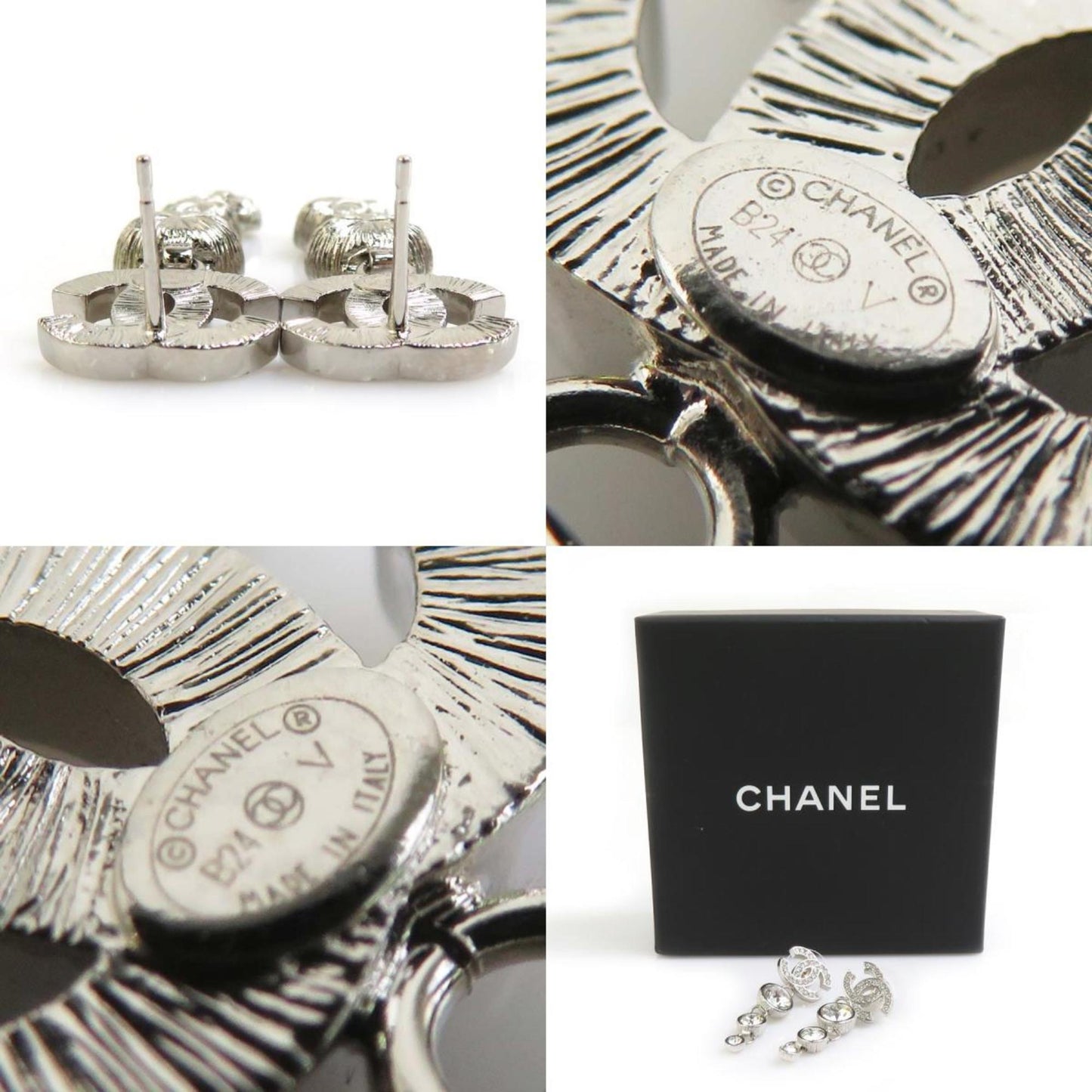 CHANEL Metal Silver Earrings for Women r10629a