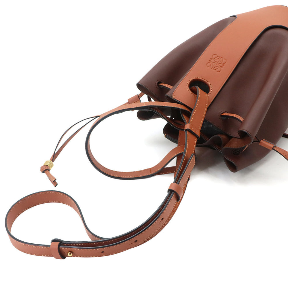 Loewe Balloon Medium 2-way Hand/Shoulder Handbag, Leather, Brown — Like New