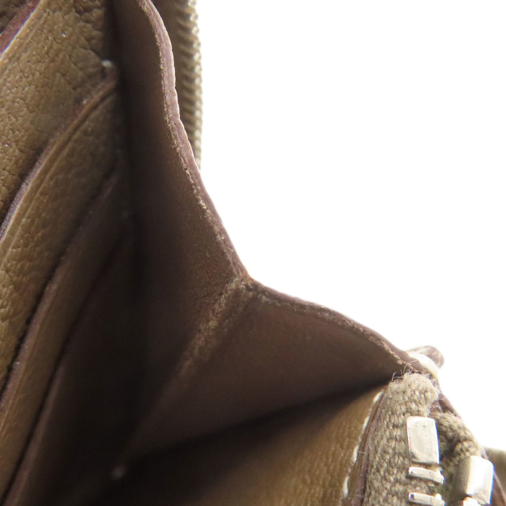 Hermes Evelyn Azap Long Etoupe Silver Hardware Wallet Chevre Women's HERMES