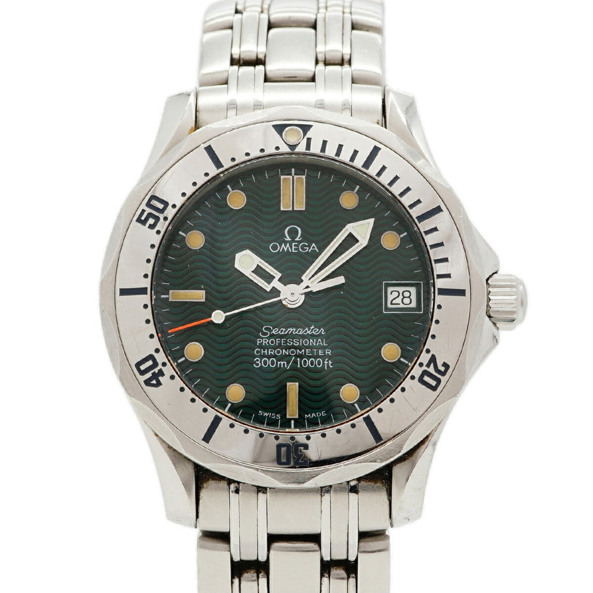 Omega Seamaster 300 Jacques Mayol Limited Edition (3000 pieces) 2553.41 Green Dial Watch (Boys' Size) — Good