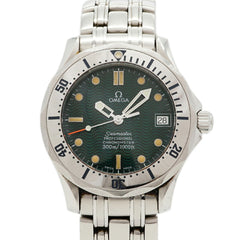 Omega Seamaster 300 Jacques Mayol Limited Edition (3000 pieces) 2553.41 Green Dial Watch (Boys' Size) — Good