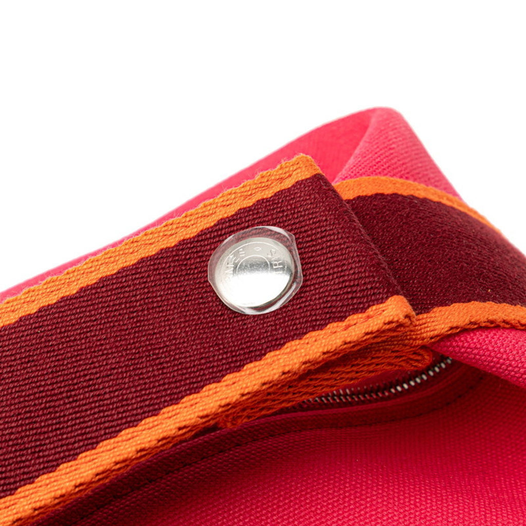 Hermès Bride A Black PM Handbag Pouch Hibiscus Pink Toile H Women's HERMES