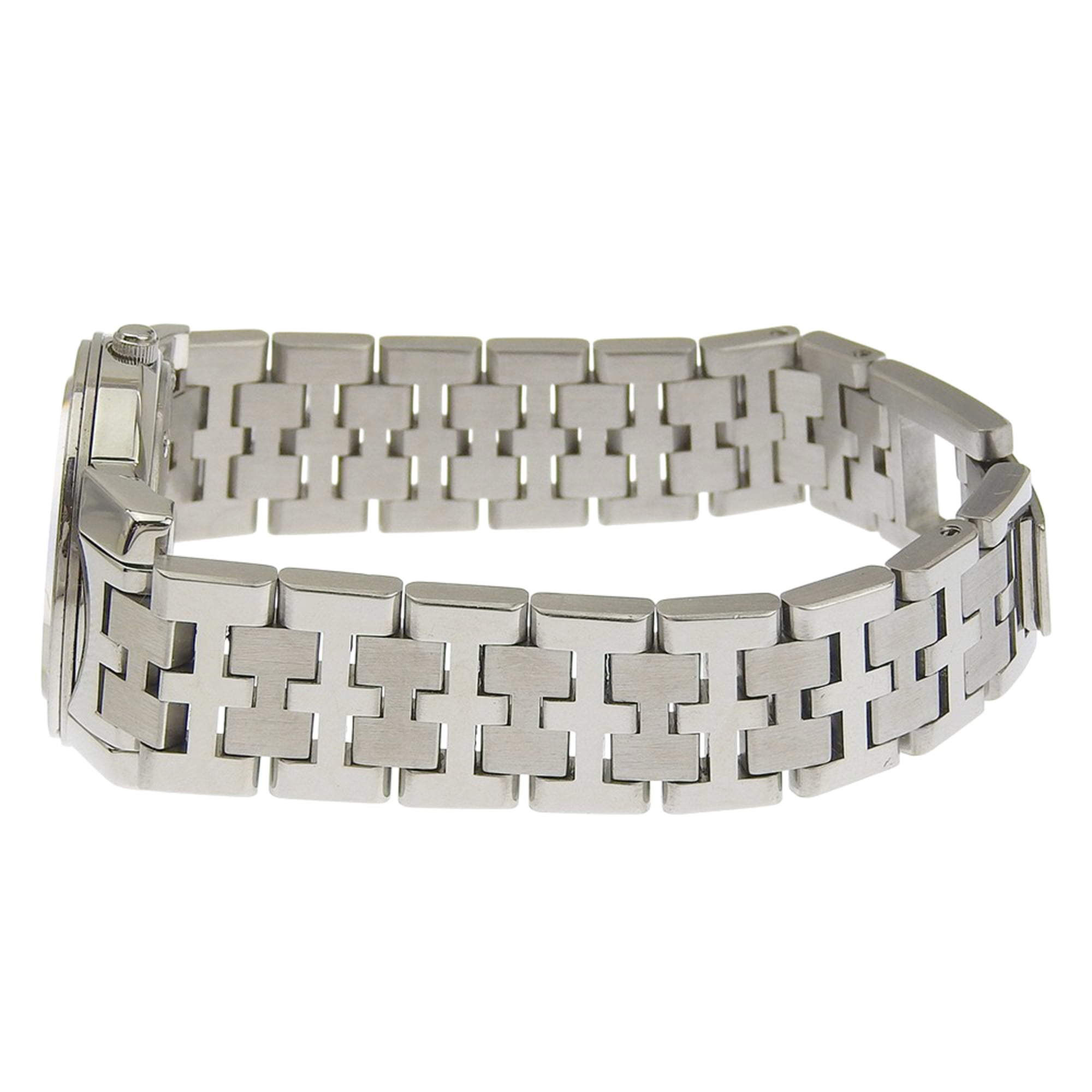 Hermès Carrick Women's Stainless Steel Quartz Watch with Analog Display and White Dial — Good