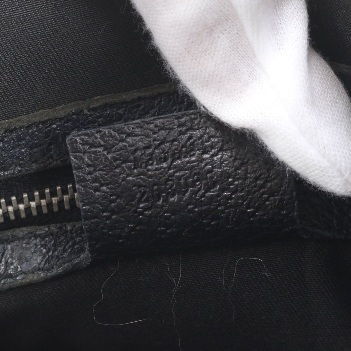 Gucci GG Canvas 153361 Leather Tote Bag Shoulder Handbag Black Women's