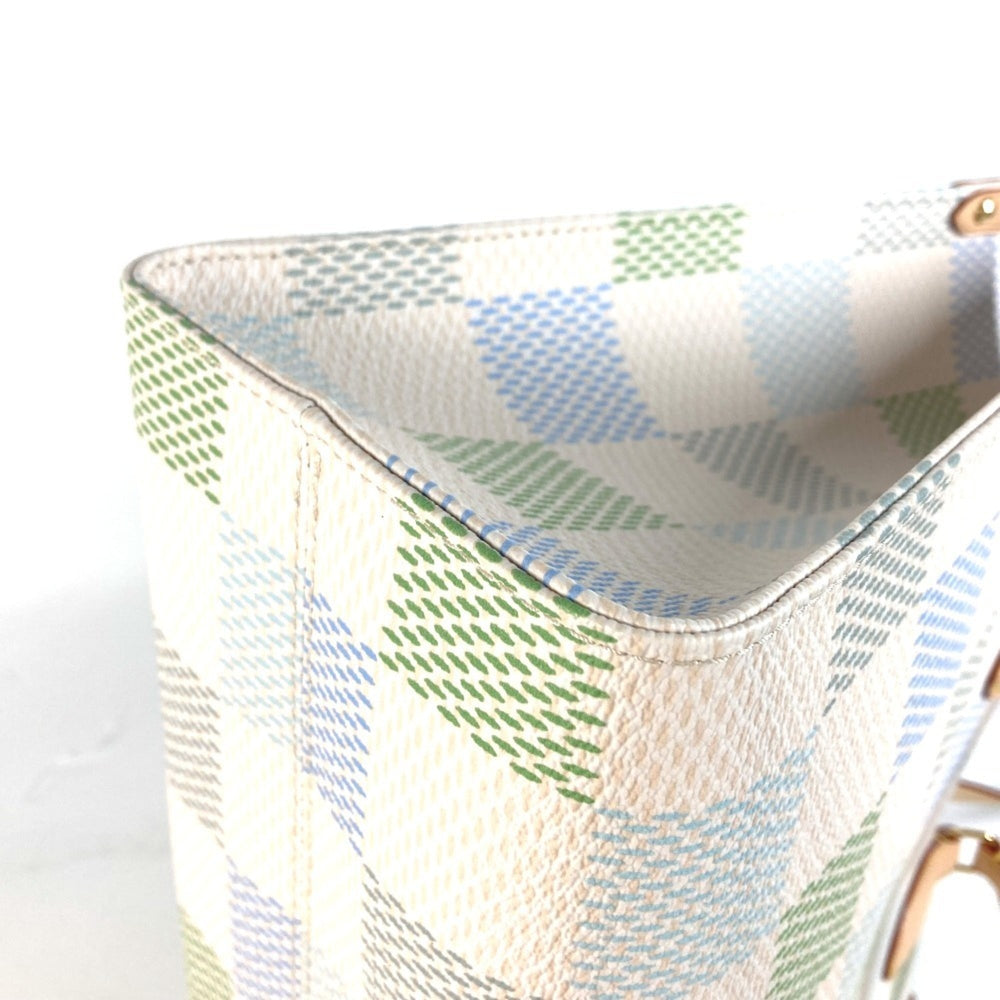 LOUIS VUITTON N40518 Pastel Damier On the Go MM Tote Bag Shoulder Handbag Canvas Women's Pistachio White OT-240704-3 — New - Store Return