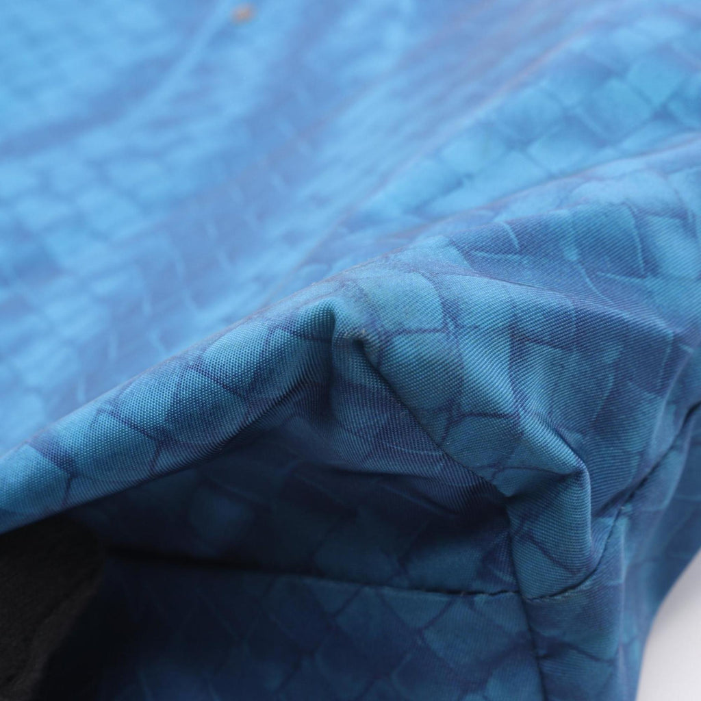 Bottega Veneta Intreccio Illusion Tote Bag, Nylon and Leather, Women's, Blue