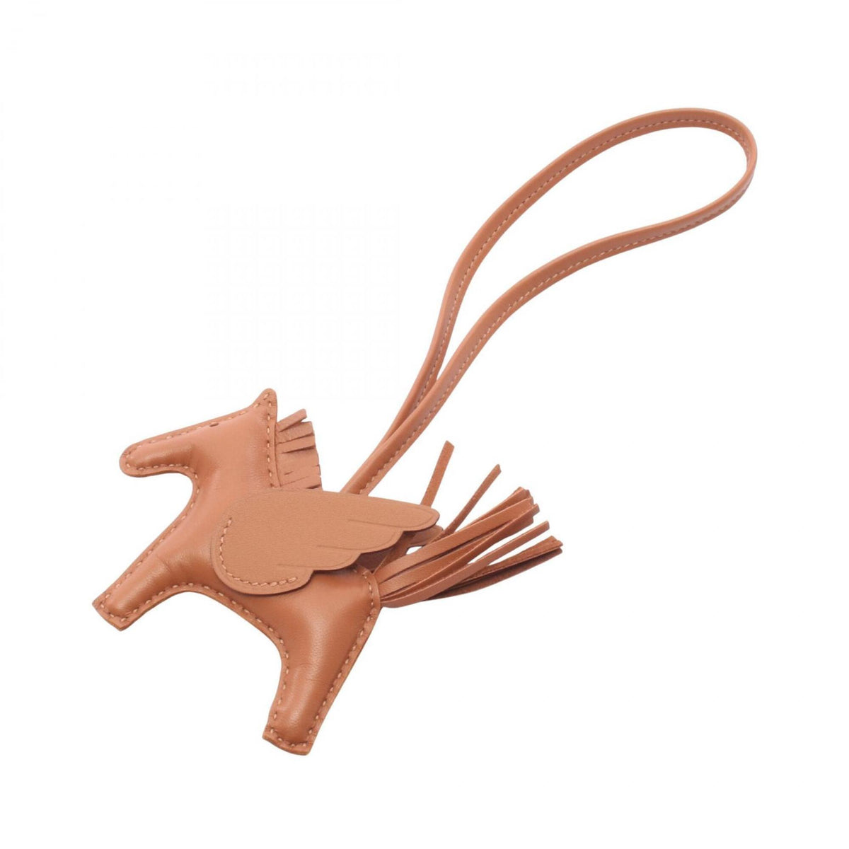 Hermes Rodeo Pegasus PM Gold Charm Accessory, Agneau Milo Veau Swift Leather, Brown Tone, for Women — New - Store Return