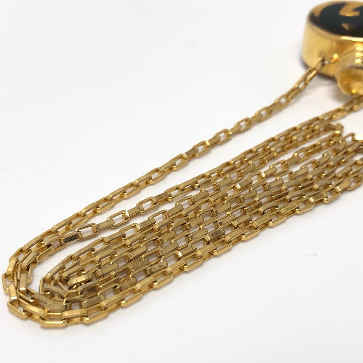 GUCCI GG Perfume Bottle Chain Necklace Accessory Small Item GP Women's Gold