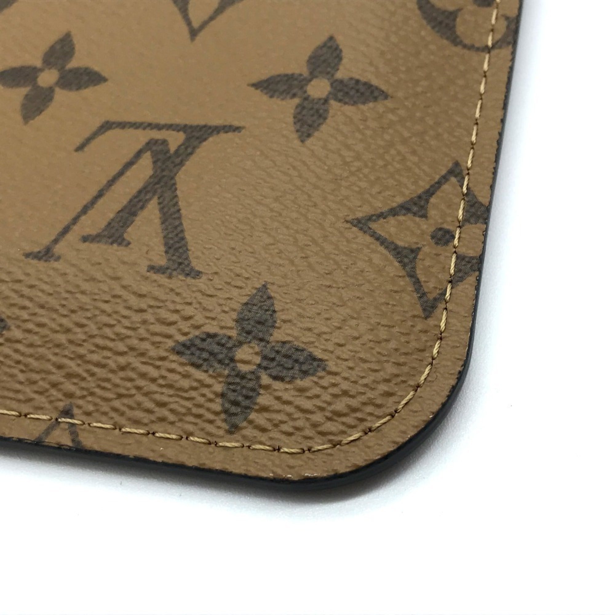 LOUIS VUITTON M45198 Monogram Reverse Video Print Carry It Shoulder Bag Tote Canvas Women's Brown — New - Store Return