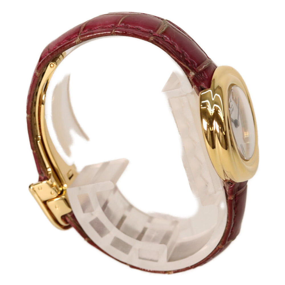 Cartier 925 W1010644 Must Trinity Vermeil SM Side Quartz Watch Gold White Dial Ladies — Very Good