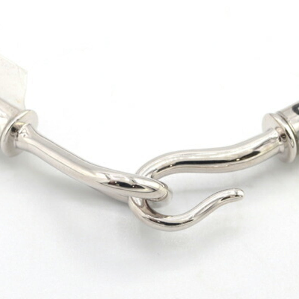 Hermes Hermès Jumbo H Etoupe Leather and Metal Bracelet for Men Women — Like New
