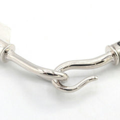 Hermes Hermès Jumbo H Etoupe Leather and Metal Bracelet for Men Women — Like New