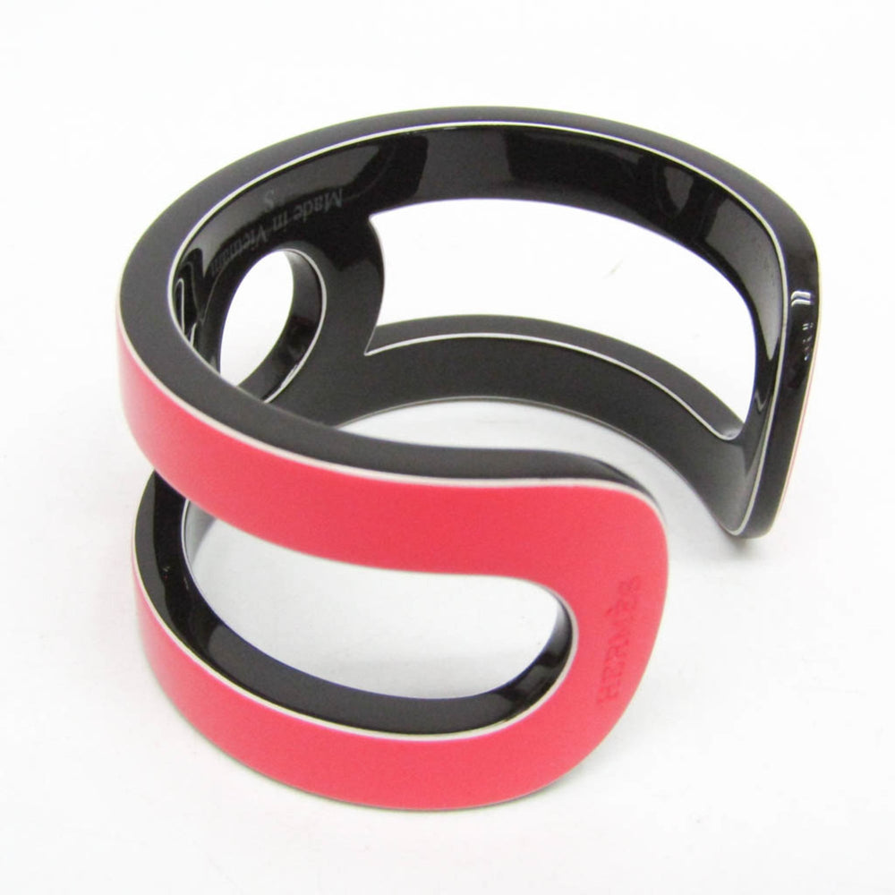 Hermes Variation Lacquer,Wood Bangle Brown,Pink — Like New