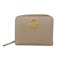Fendi beige leather wallet for women