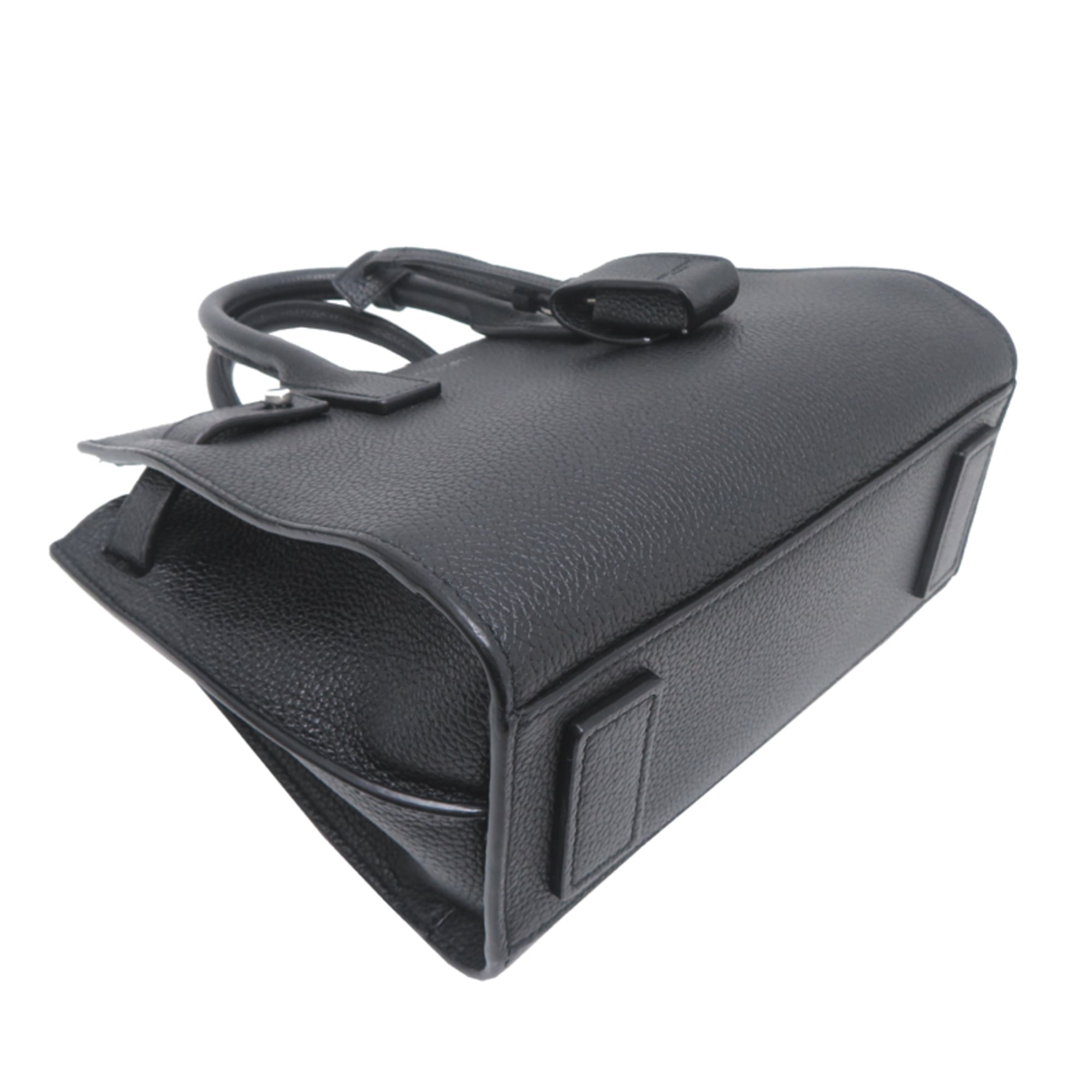 Saint Laurent Paris Sac de Jour Baby Women's Handbag 485019 Leather Black