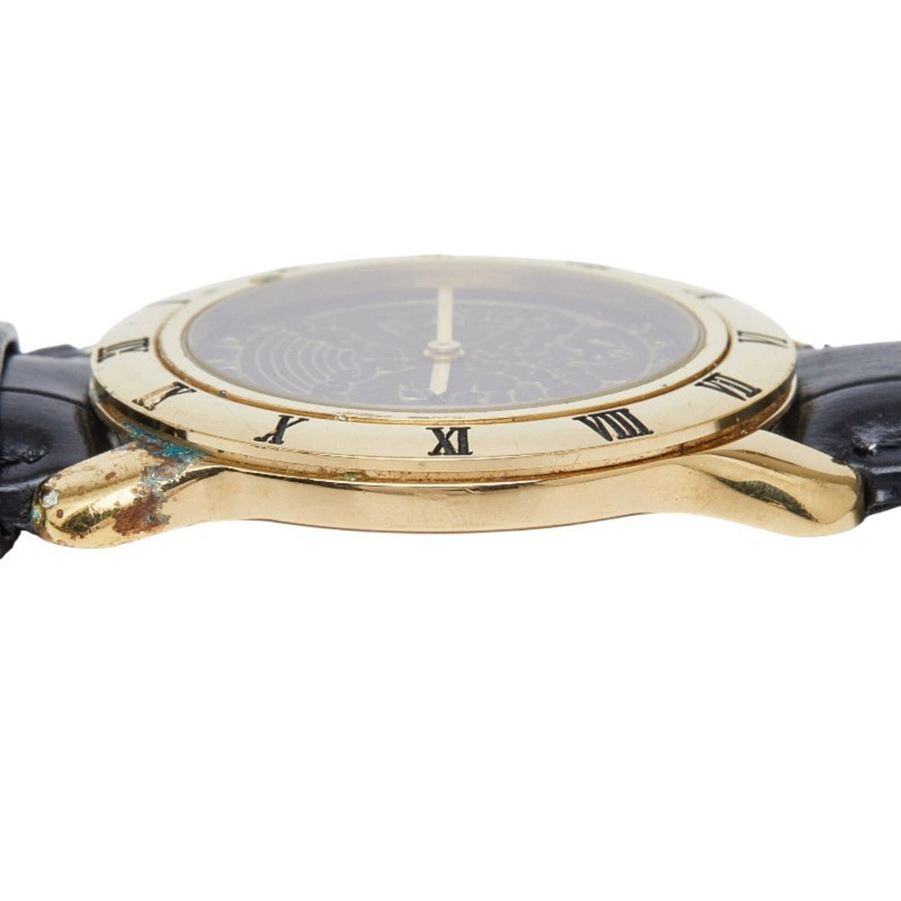 Fendi 800G Quartz Watch, Brown Dial, Leather Strap, Plated, Women's — Good