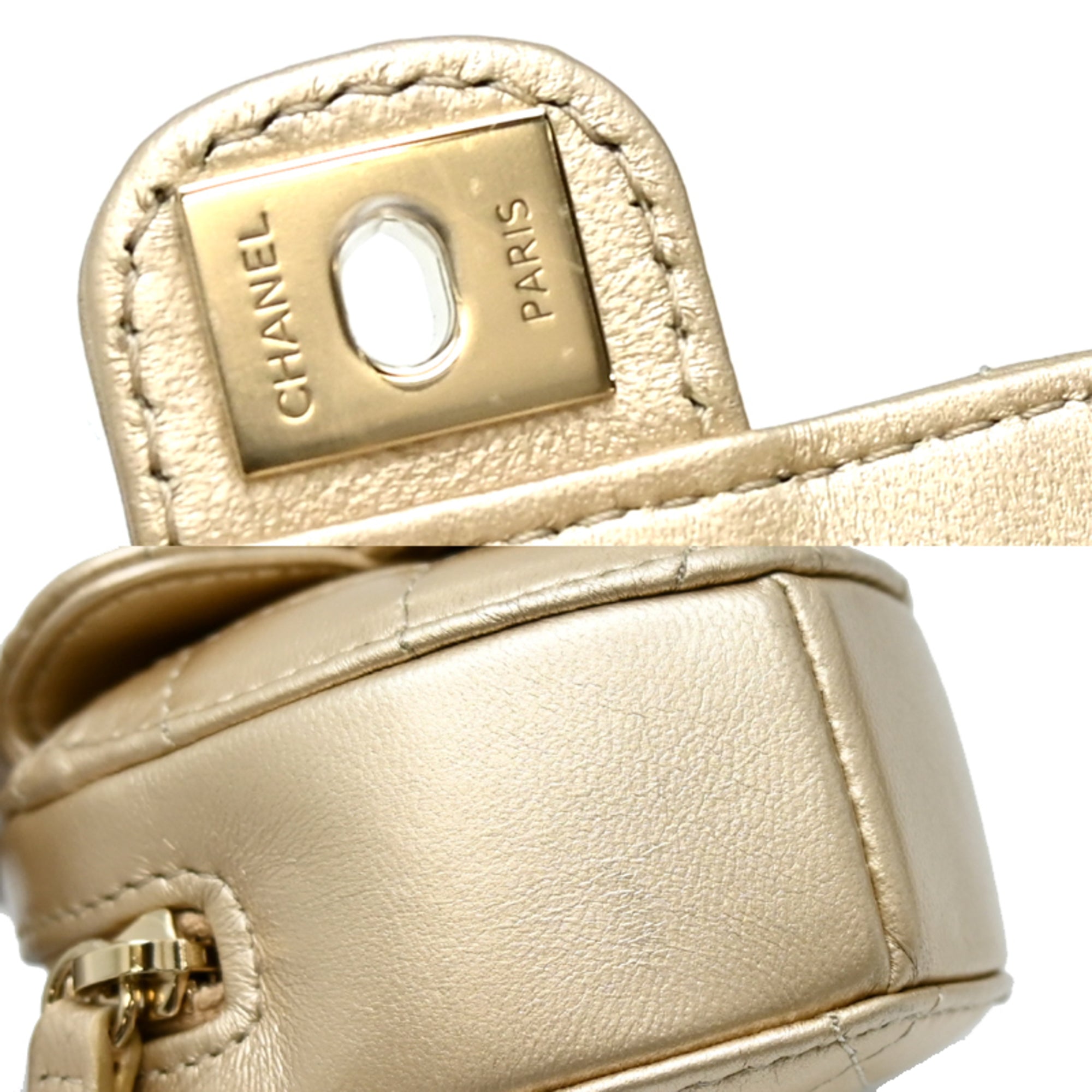 Chanel Matelasse Coco Mark Mini Heart Chain Shoulder Bag with Gold Hardware, Women's Coin Case, AP2783, Lambskin — New - Store Return