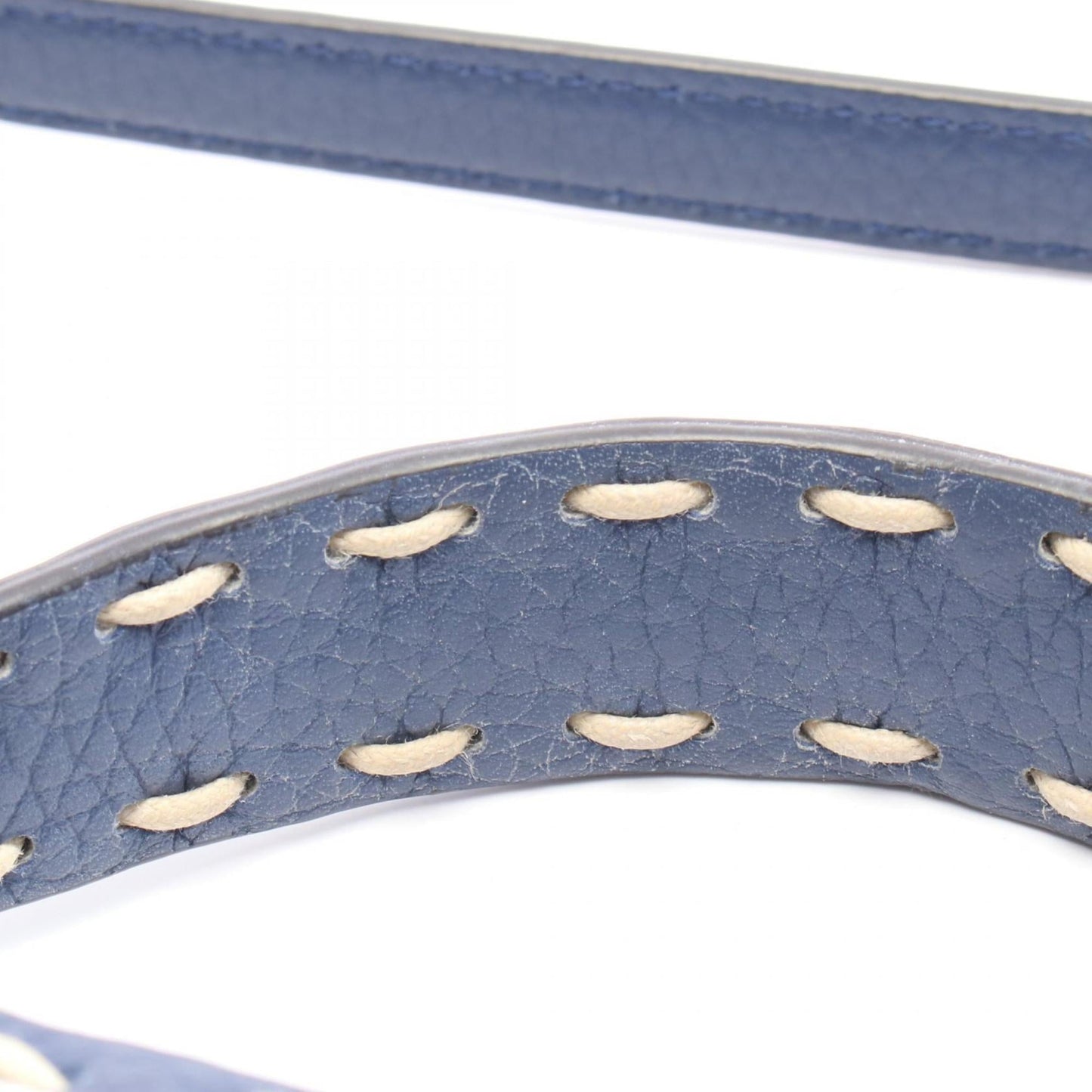 Fendi Mini Peekaboo Selleria Handbag, Leather, Women's, Blue, 8BN244