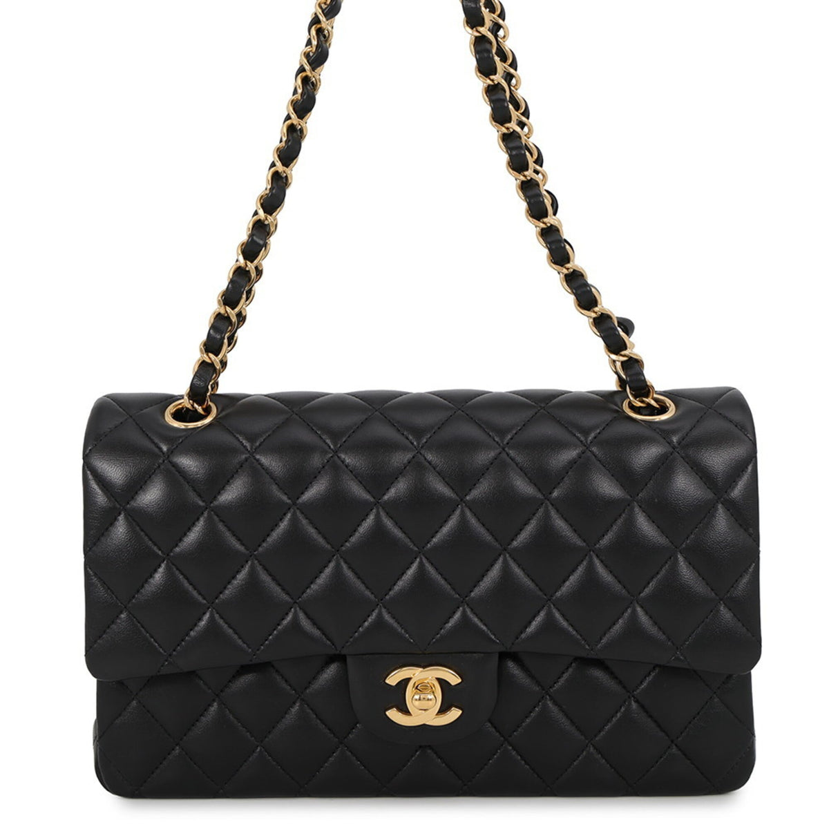 Chanel Chain Shoulder Bag Matelasse 25 Coco Mark Lambskin Double A01112 CHANEL Handbag Women's — Like New
