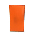 Valextra Vertical 12 Card V8L21 Men,Women Leather Long Bill Wallet (bi-fold) Orange