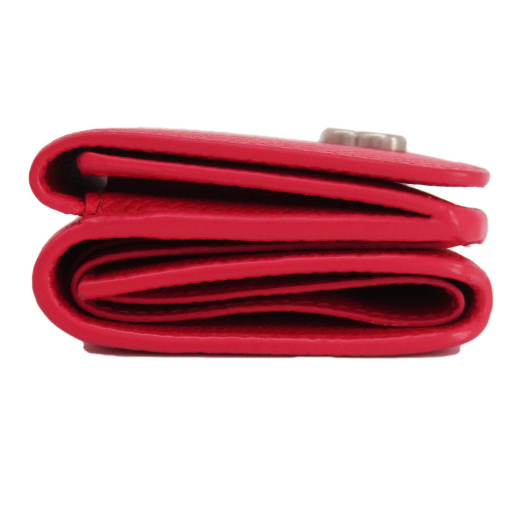 Balenciaga 601387 BB Compact Bi-fold Wallet Leather Women's BALENCIAGA