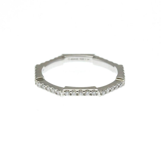 Gucci Link To Love Ring White Gold (18K) Fashion Diamond Band Ring Silver