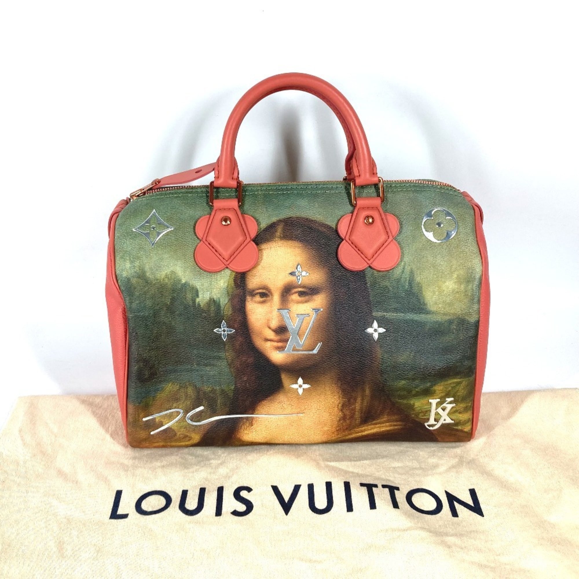LOUIS VUITTON Louis Vuitton M43372 Masters Collection Speedy 30 Mona Lisa Boston Bag Handbag Leather Pink Similar G-241210-24 — Like New