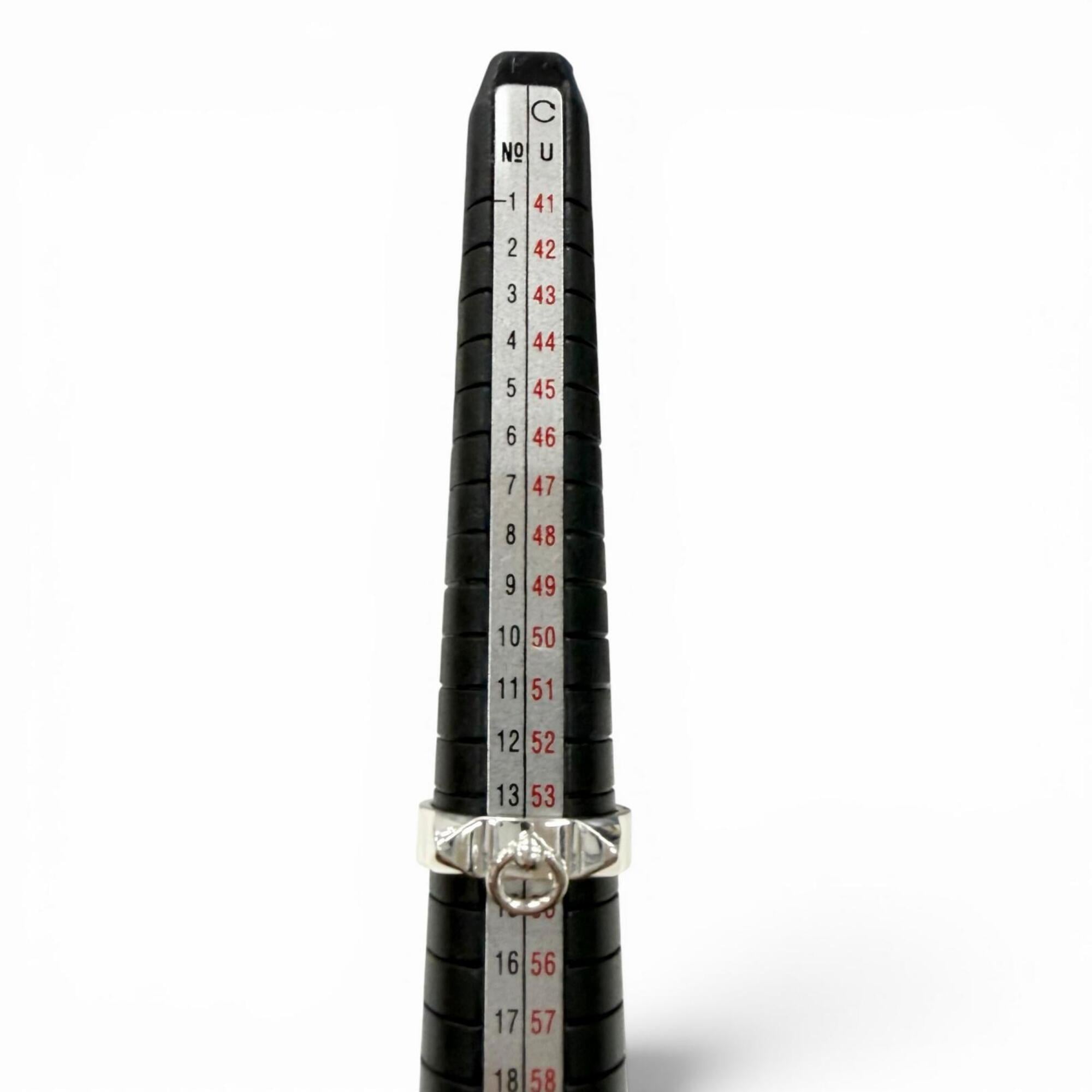 HERMES (Hermes) Collier de Chien AG925 Ring, 2019 model, Silver, Size 54, Made in France, Weight 4.8g, Men's/Women's Accessory — Like New