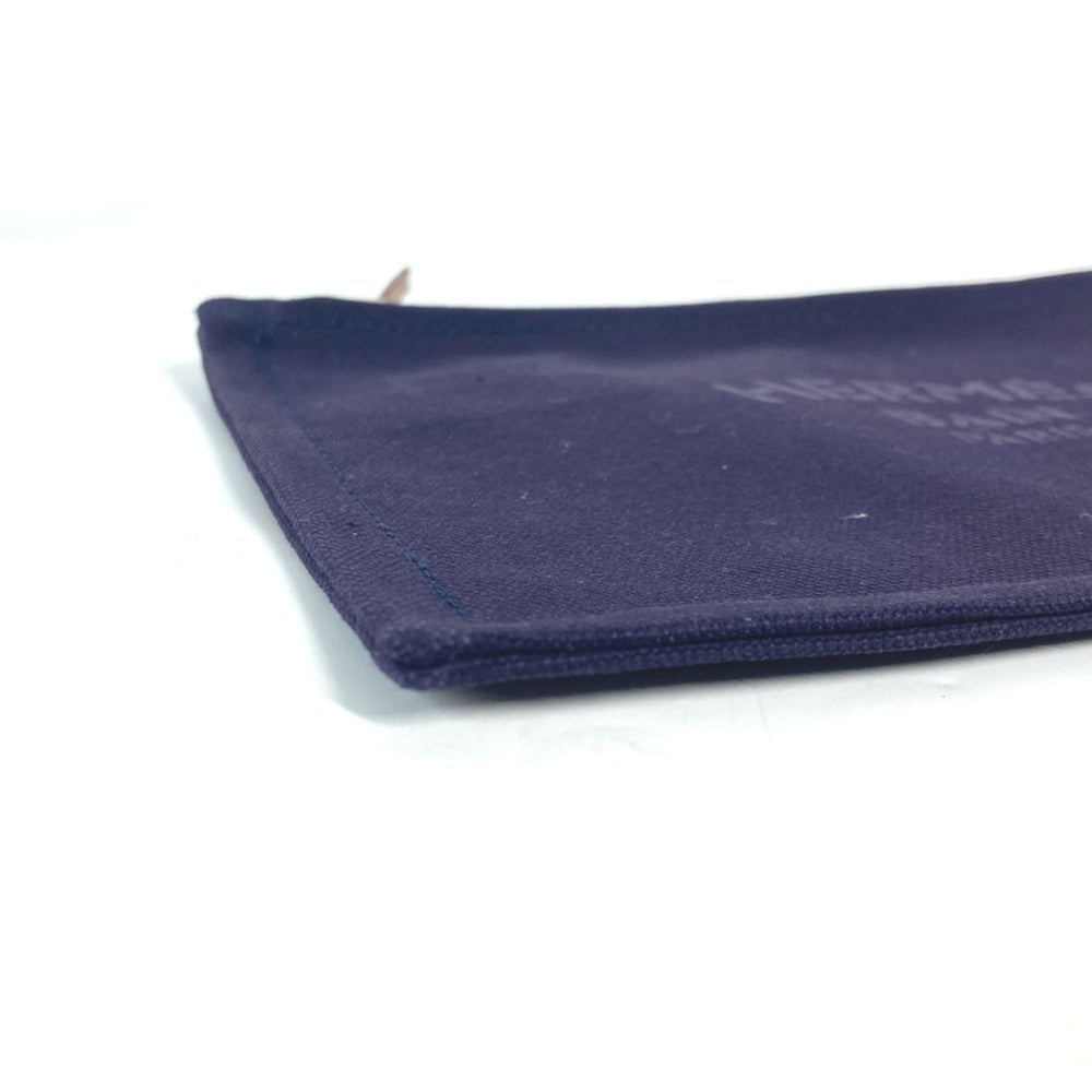 HERMES Hermes Flat Yachting PM Multi-Pouch Pouch Cotton Men's Women's Navy E-240920-6 — Like New