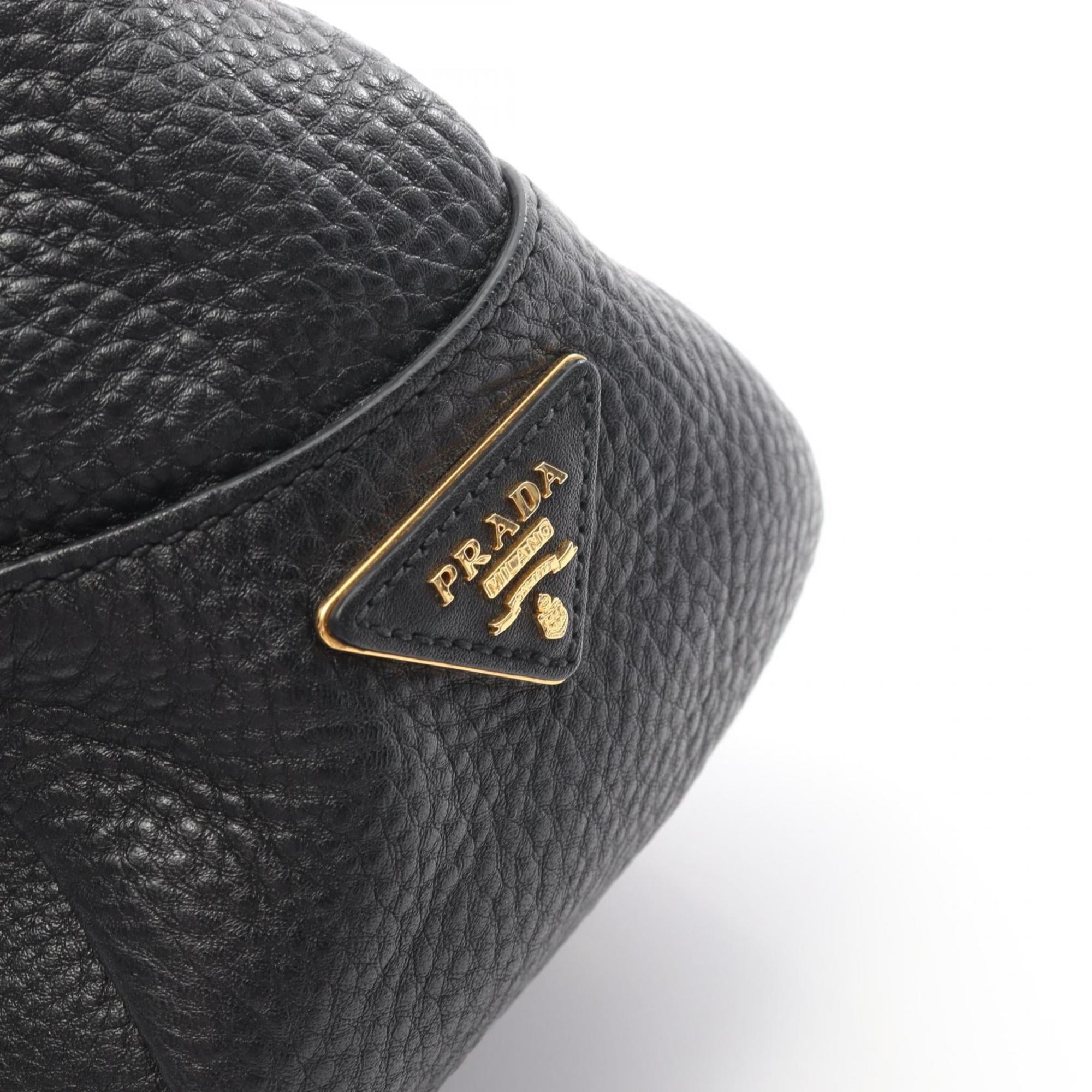 Prada PRADA handbag, leather, women's, black, BR4627