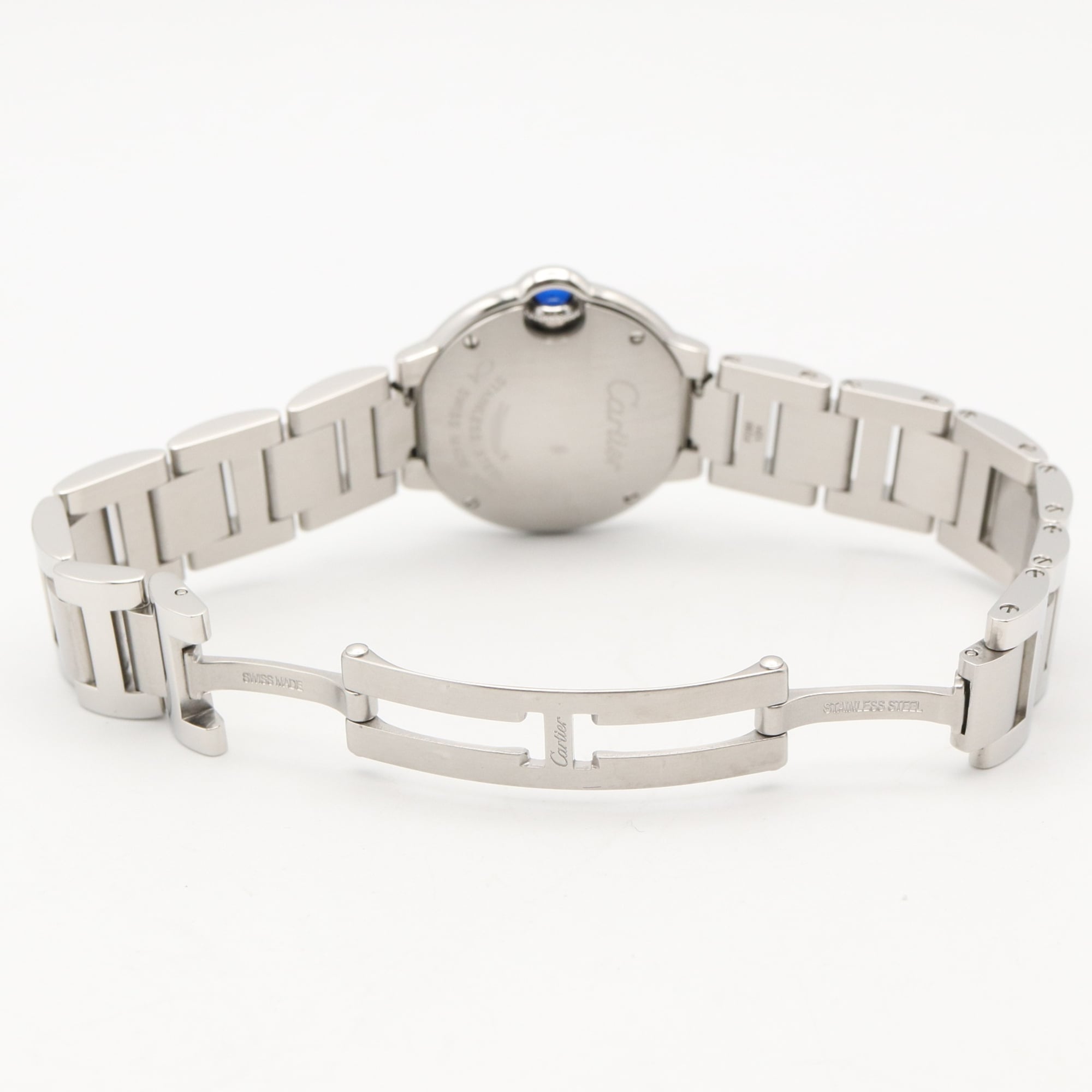 Cartier Ballon Bleu SM Watch, Stainless Steel, Ladies, Silver Tone, W69010Z4 — Very Good