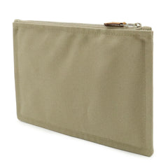 HERMES New Yachting PM Flat Pouch Handbag Canvas Leather Sand Beige — New - Store Return