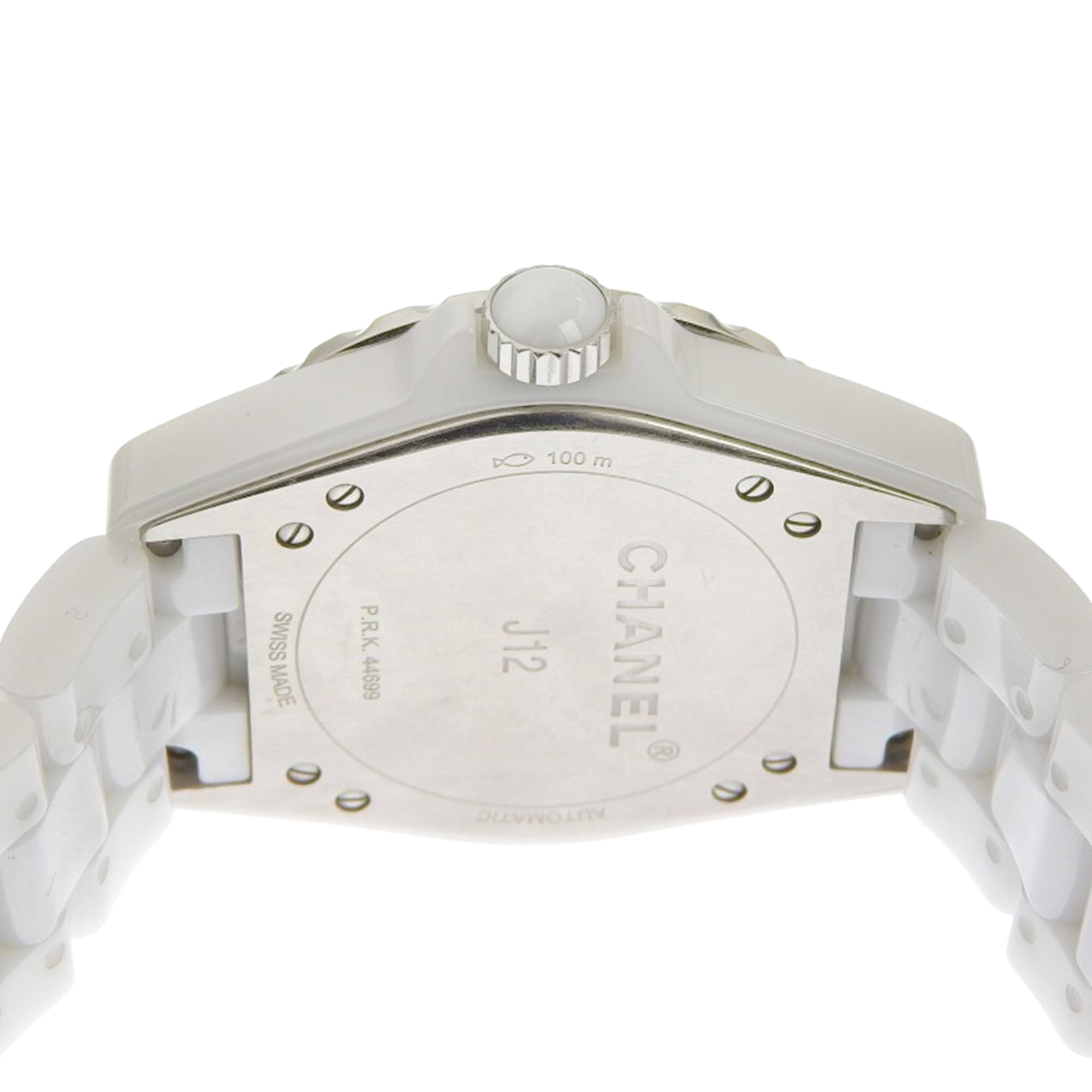 CHANEL J12 Watch, 11 Diamonds, Cal. 2895-2, H4345, White Ceramic with Automatic, Small Seconds, Dial, J12, Boys — Very Good