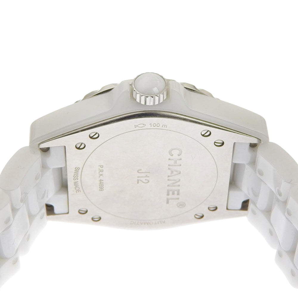 CHANEL J12 Watch, 11 Diamonds, Cal. 2895-2, H4345, White Ceramic with Automatic, Small Seconds, Dial, J12, Boys — Very Good