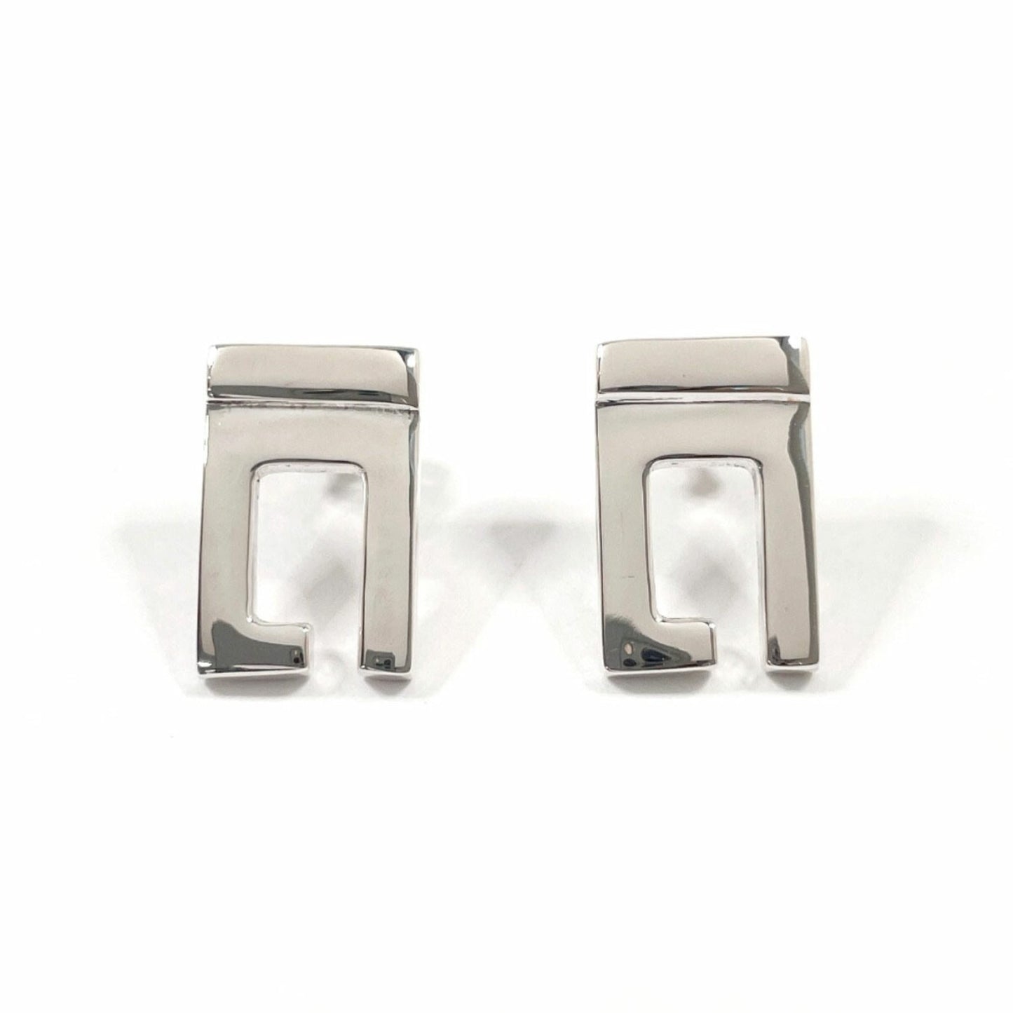 GUCCI G earrings in 925 silver, unisex