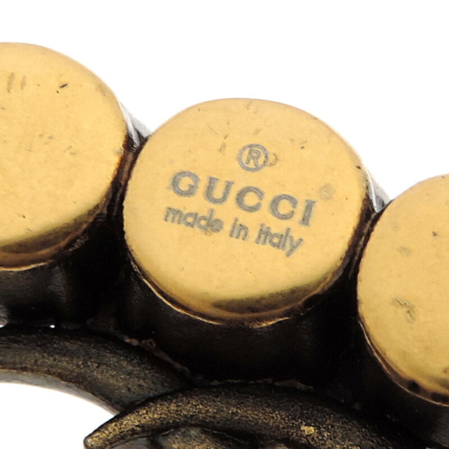 Gucci Crystal Double G Men's Brooch 506171 J1D50 8062 Metal