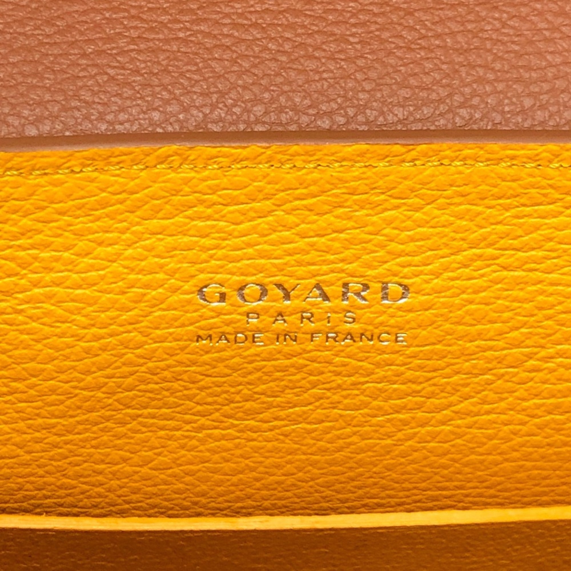 GOYARD Saigon Mini Soft Bag, 2-Way Crossbody Shoulder Handbag, Coated Canvas, Leather, Women's, Black & Tan, Like New — Like New