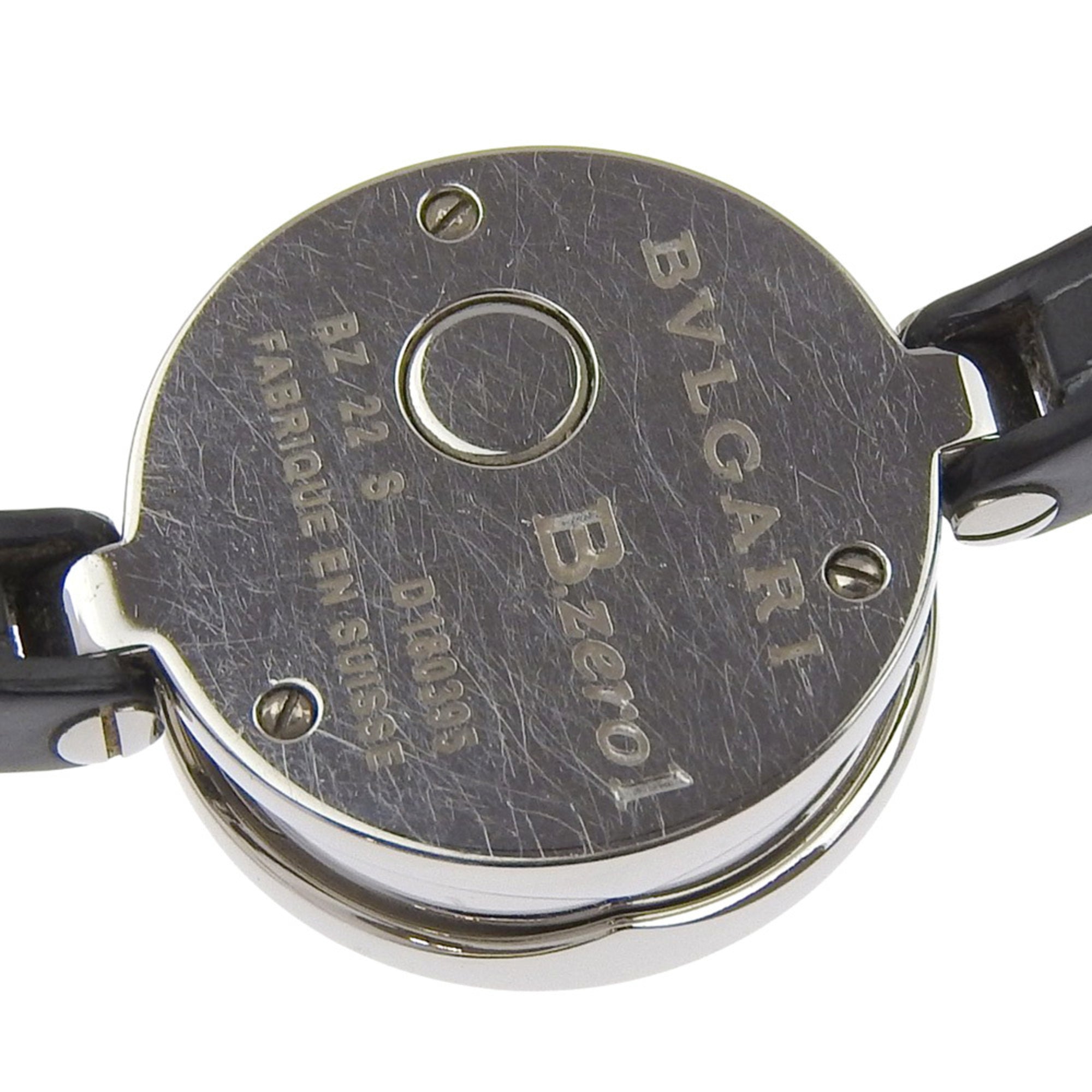 BVLGARI Bzero1 BZ22S Women's Watch with Stainless Steel and Rubber Quartz Movement, Analog Display, Black Dial — Good