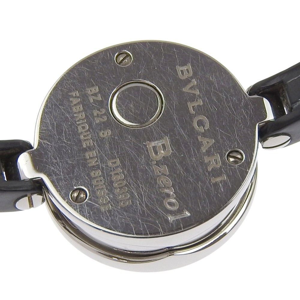 BVLGARI Bzero1 BZ22S Women's Watch with Stainless Steel and Rubber Quartz Movement, Analog Display, Black Dial — Good