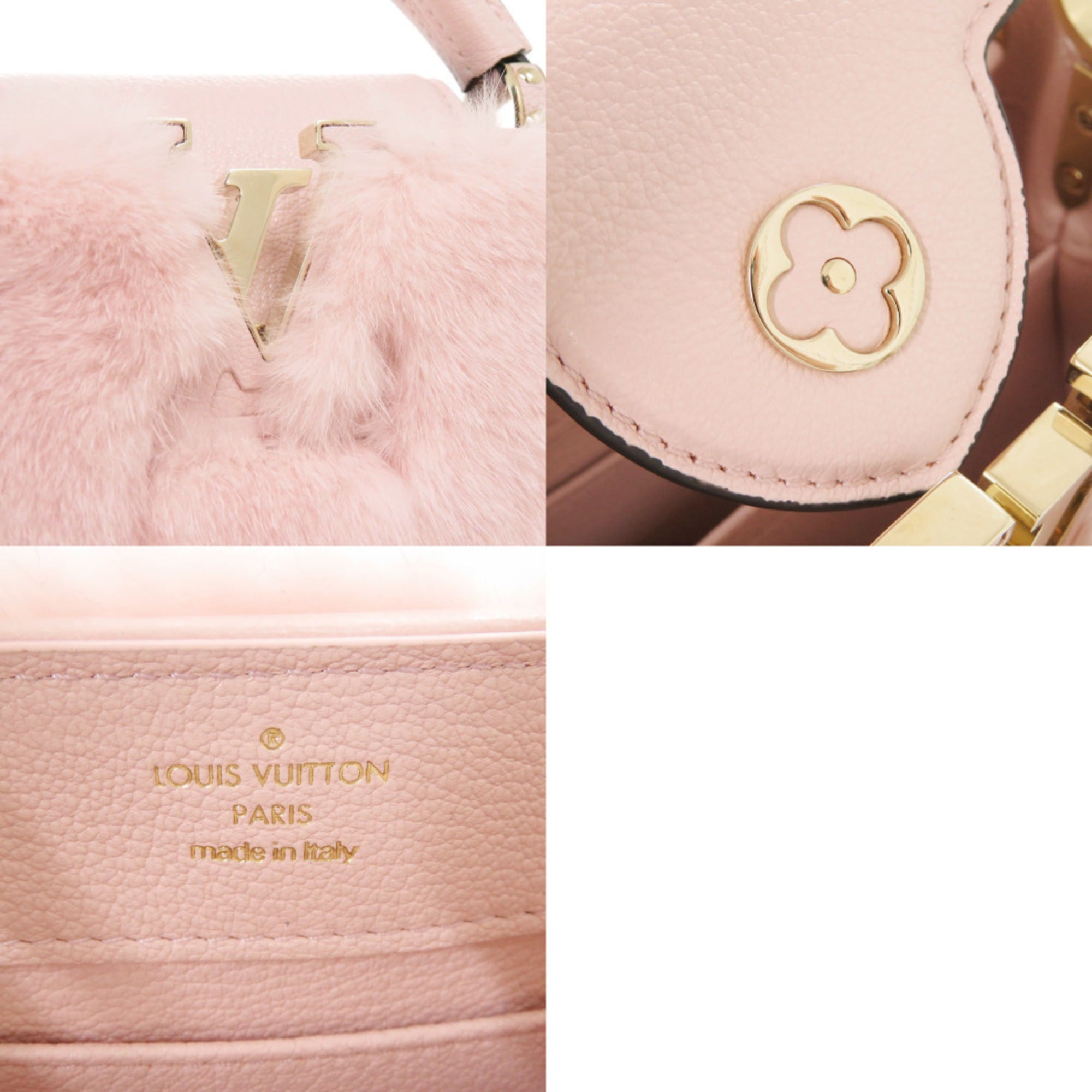Louis Vuitton Capucines Mini IC Mink Pink Handbag LV 0153 LOUIS VUITTON — Like New