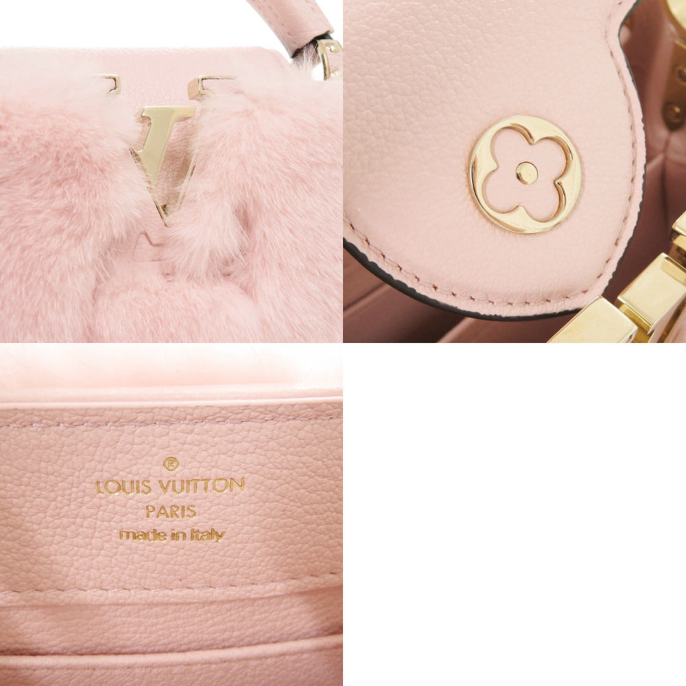 Louis Vuitton Capucines Mini IC Mink Pink Handbag LV 0153 LOUIS VUITTON — Like New