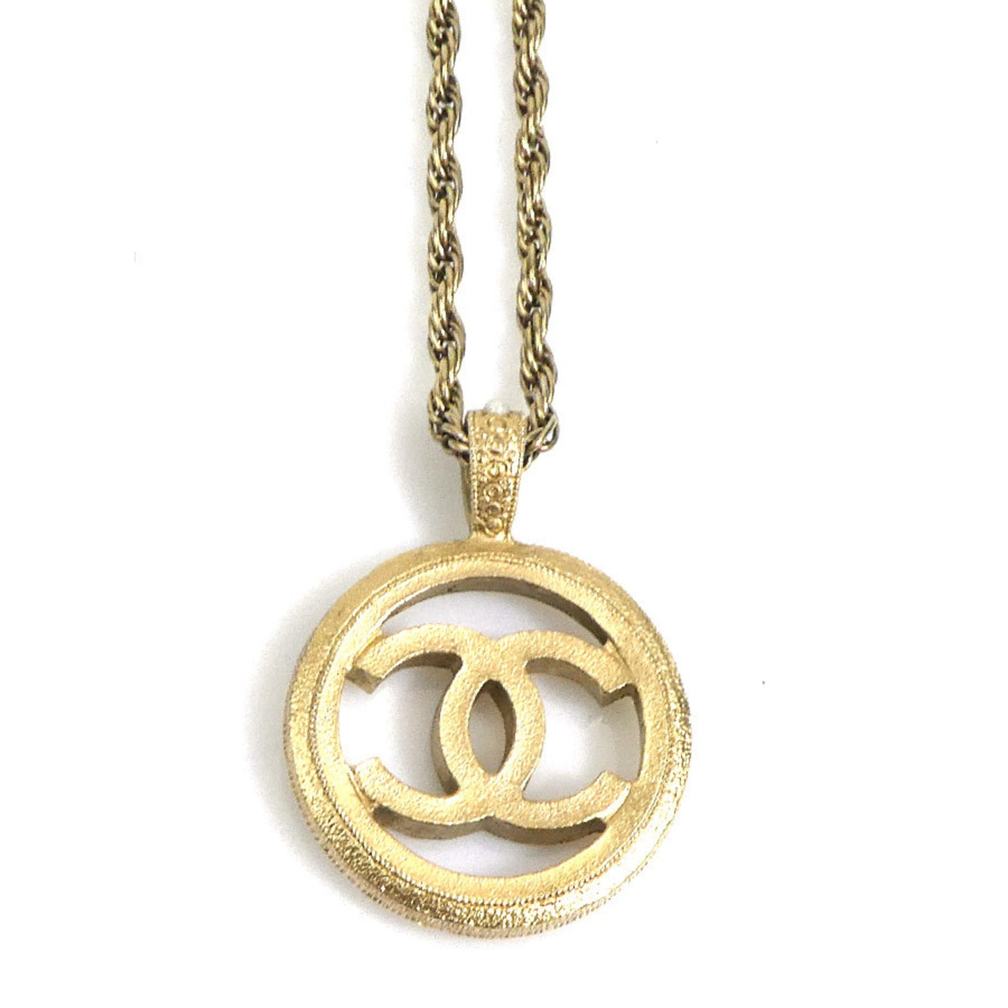 CHANEL Women's Metal Necklace with Faux Pearls in Gold and White (r10794i)