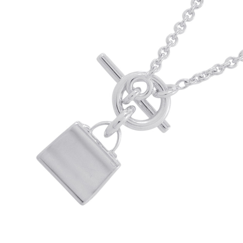 Hermes Amulette Kelly Necklace, SV925 Silver, HERMES Pendant — Like New