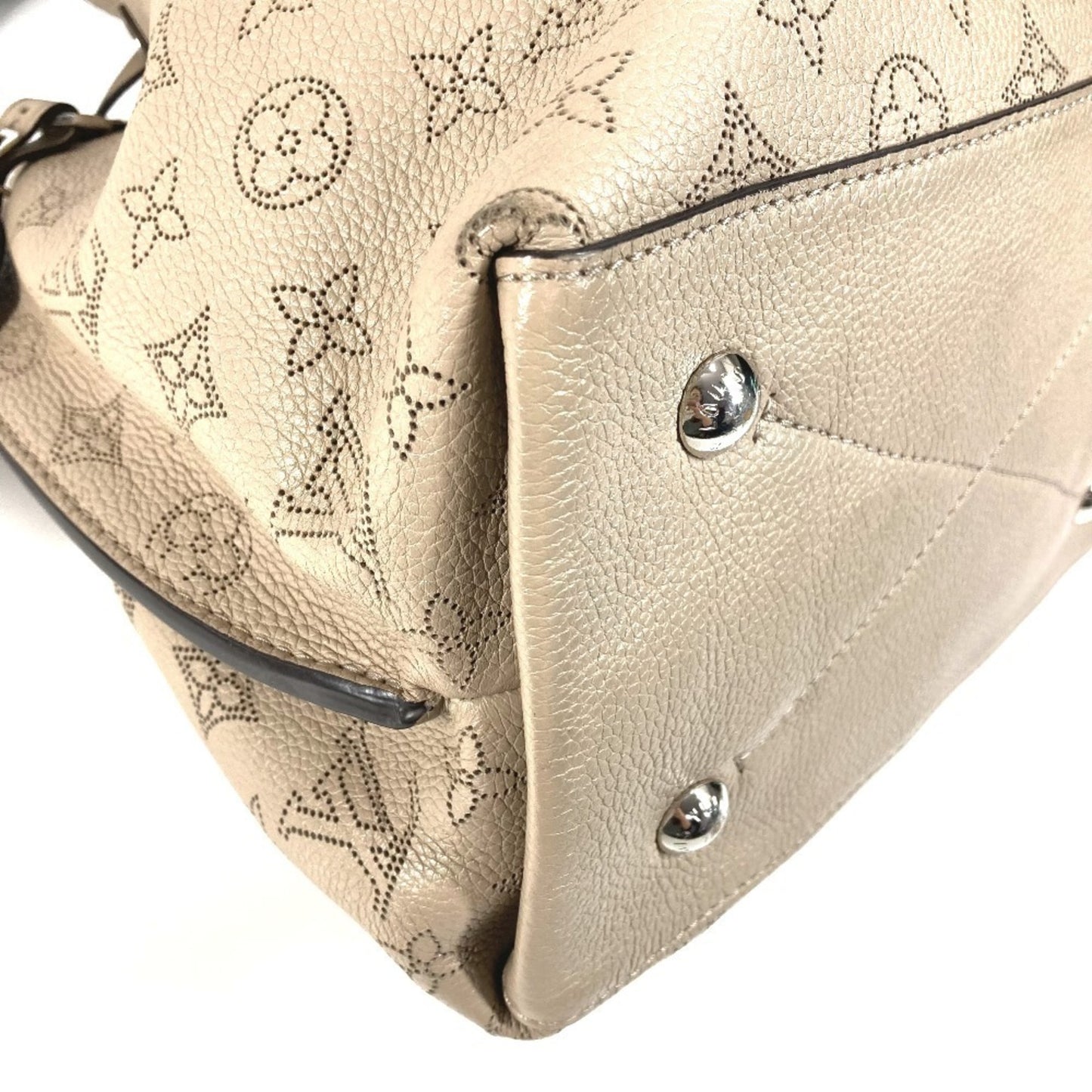LOUIS VUITTON M55799 Monogram Mahina Mulia Bag, 2-Way Crossbody Handbag/Shoulder Leather, Women's, Galle, Beige
