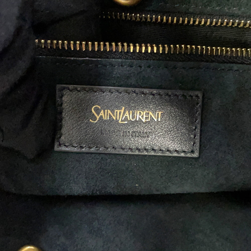 Yves Saint Laurent Saint Laurent Paris Tote Bag Y Hobo Calf Leather 833160 SAINT LAURENT PARIS Black Handbag — Like New